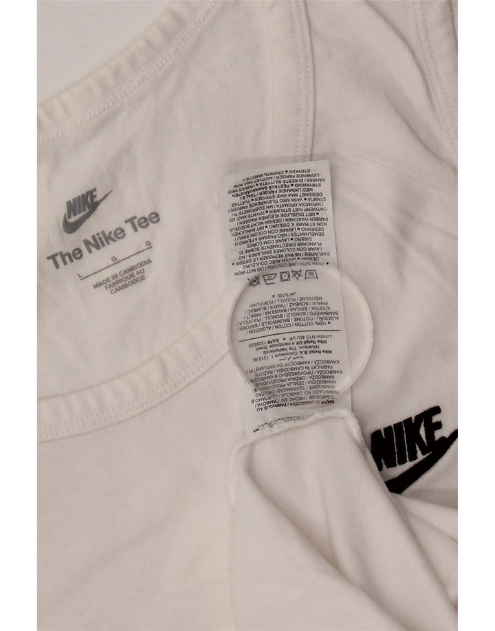 Nike Herren-Trägershirt, groß, aus weißer Baumwolle