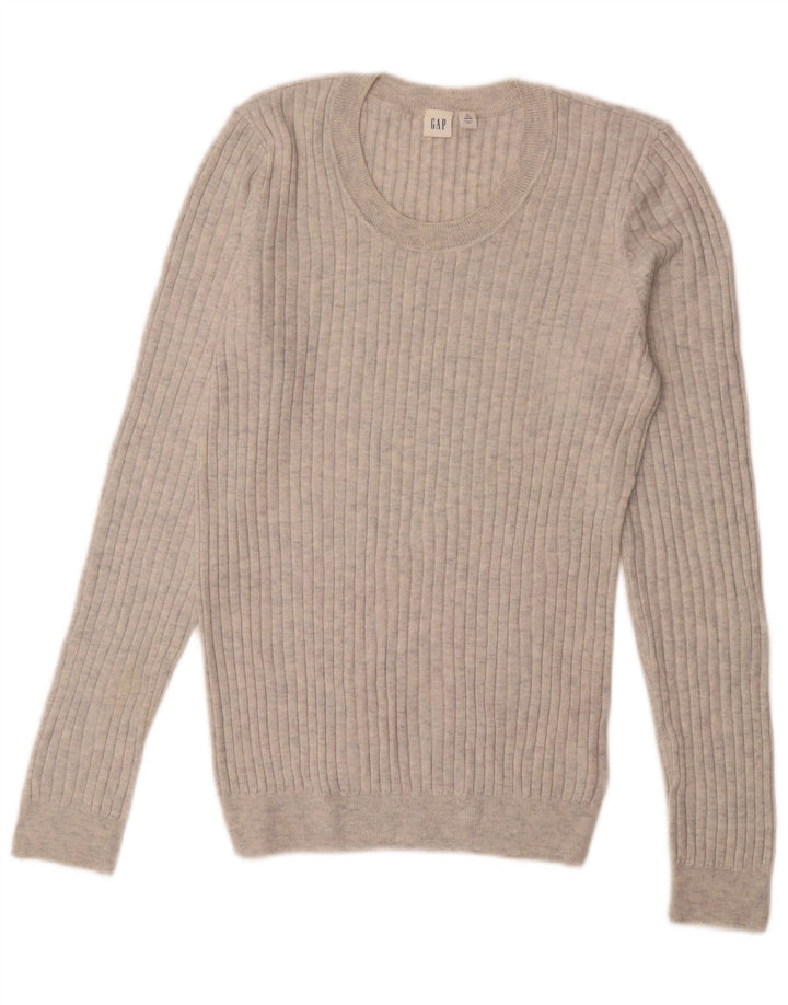 Gap Womens Tall Rundhalspullover Pullover UK 14 Mittelgraues Nylon