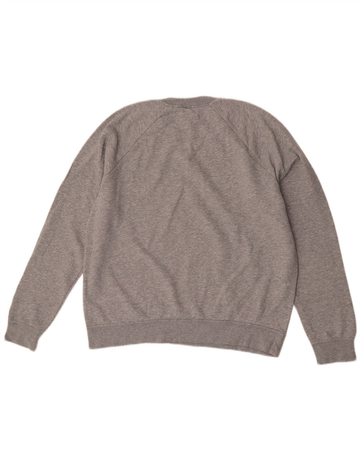 Nike Herren-Sweatshirt-Pullover, große grau gefleckte Baumwolle