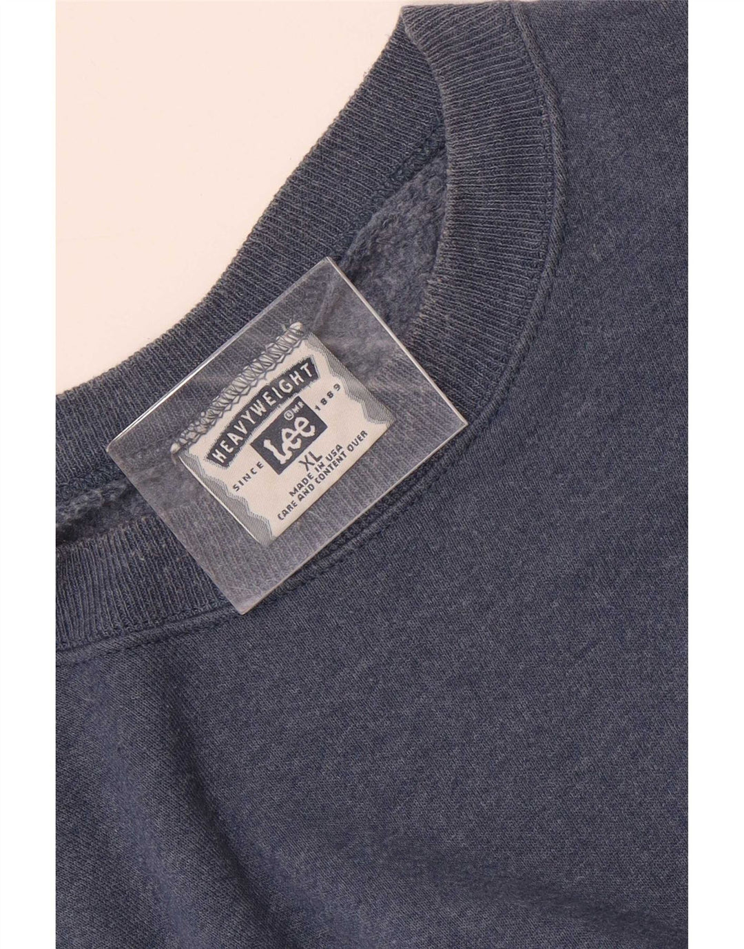 Lee Herren Sweatshirt Pullover XL Blau Baumwolle