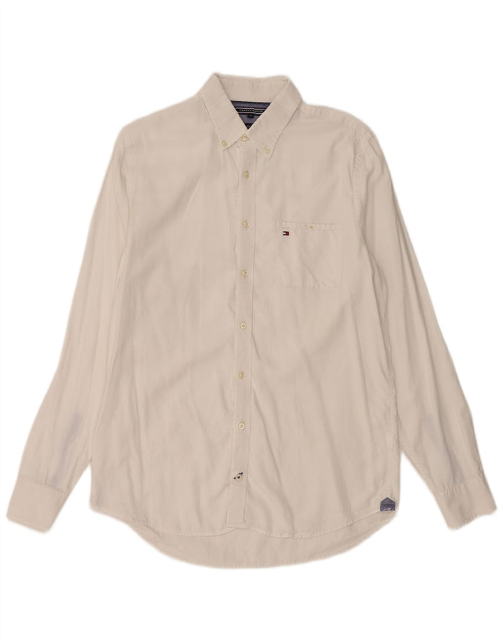 Tommy Hilfiger Herren Slim Fit Hemd Mittelweiß