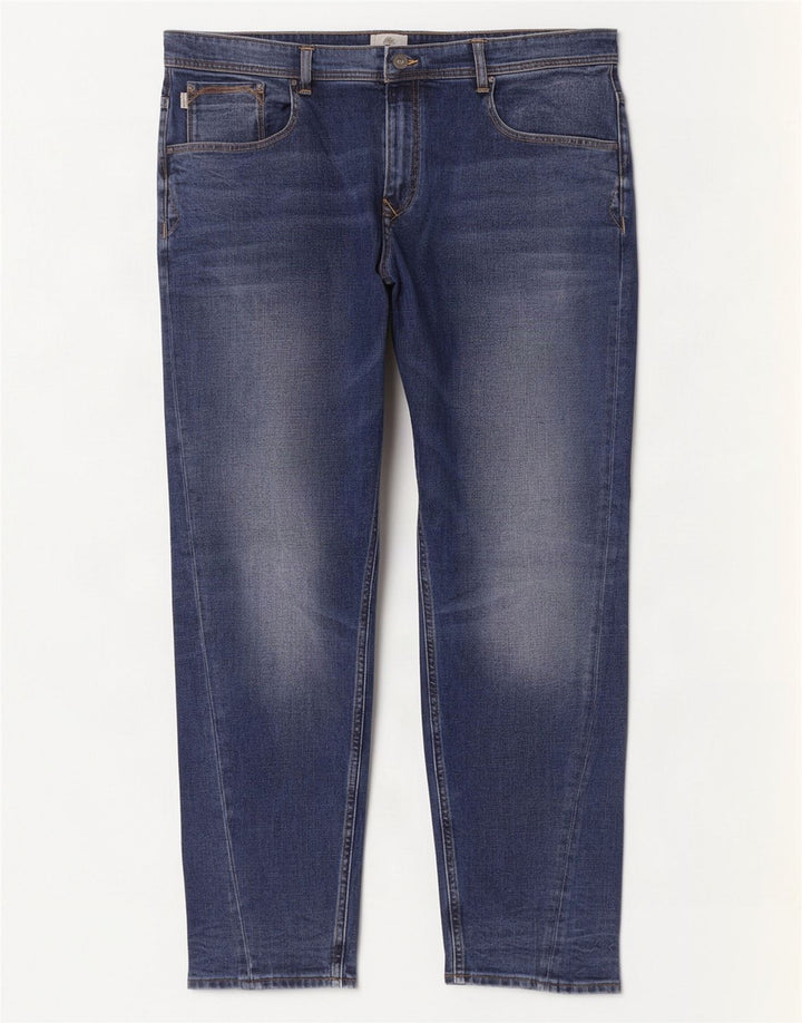 Timberland Herren Straight Jeans W42 L32 Blaue Baumwolle