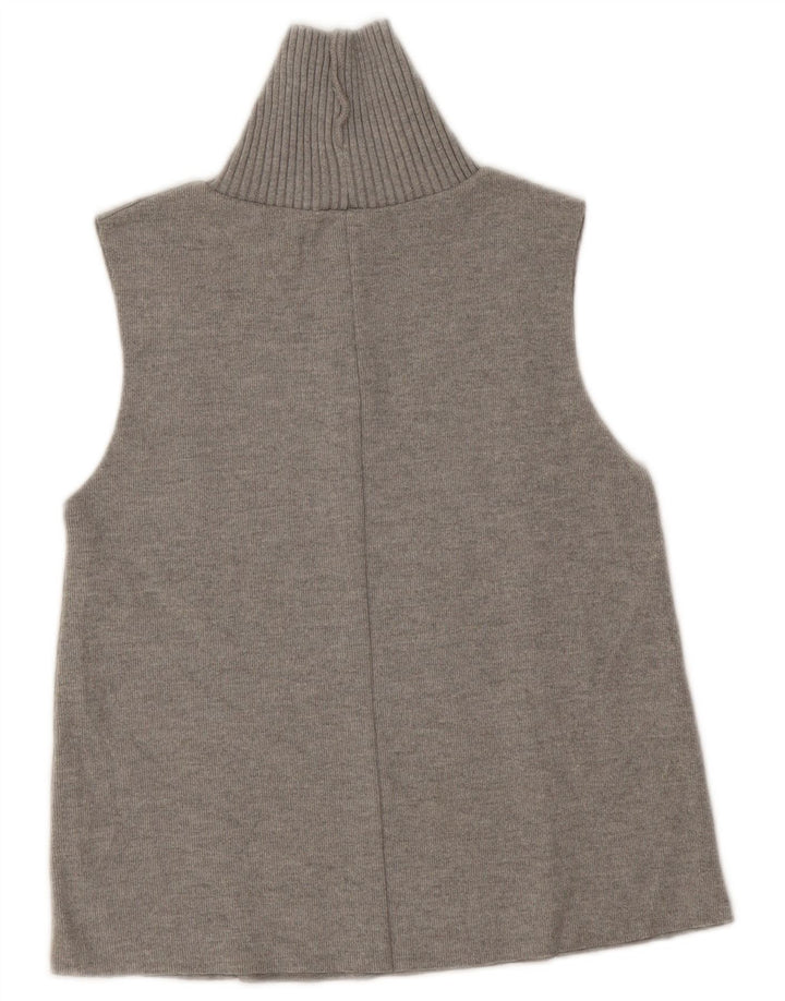 Zara Damen Weste Tank Top UK 10 Small Grau
