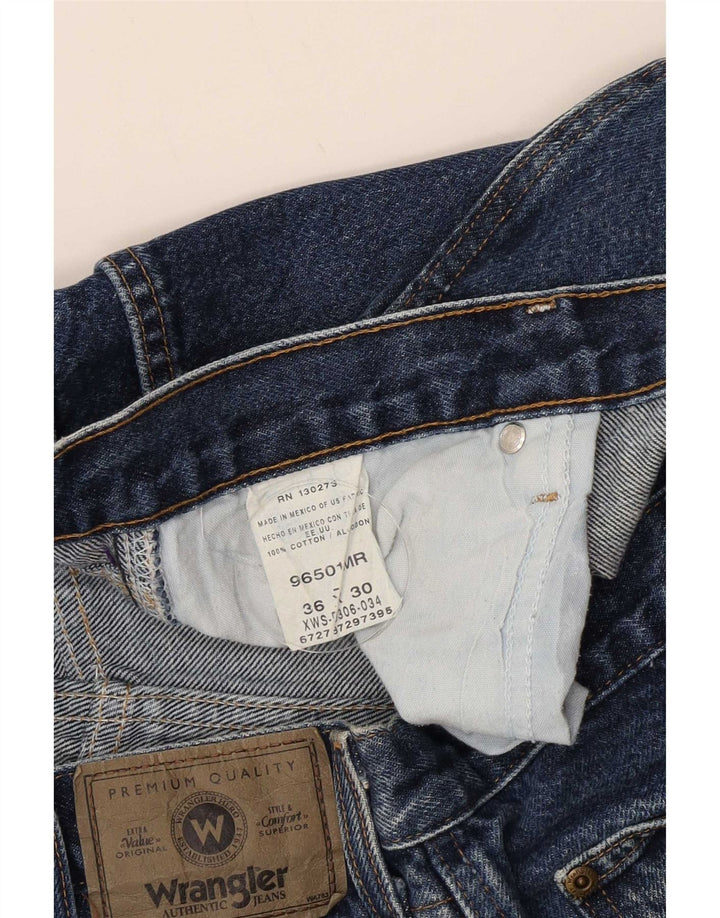 Wrangler Herren Straight Jeans W36 L30 Blaue Baumwolle