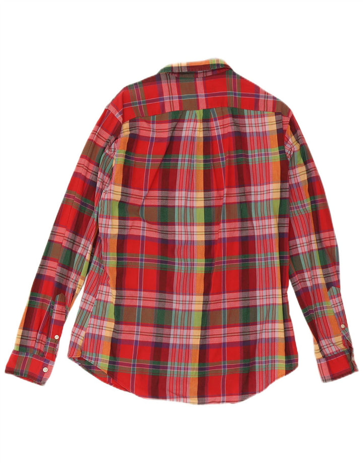 Polo Ralph Lauren Herren-Hemd mit individueller Passform, mittelgroß, mehrfarbig, kariert, Baumwolle