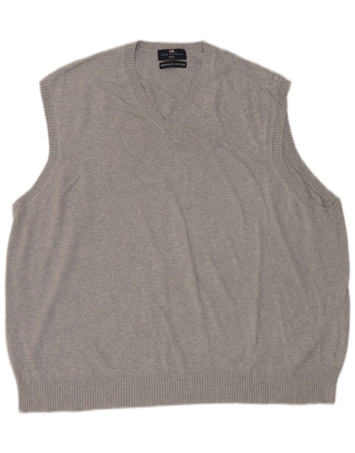 Marks & Spencer Herren Blue Harbor Vest Tank Top XL Grau Baumwolle