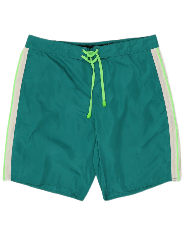 Coast Herren Badeshorts XL Türkis Colourblock Polyester