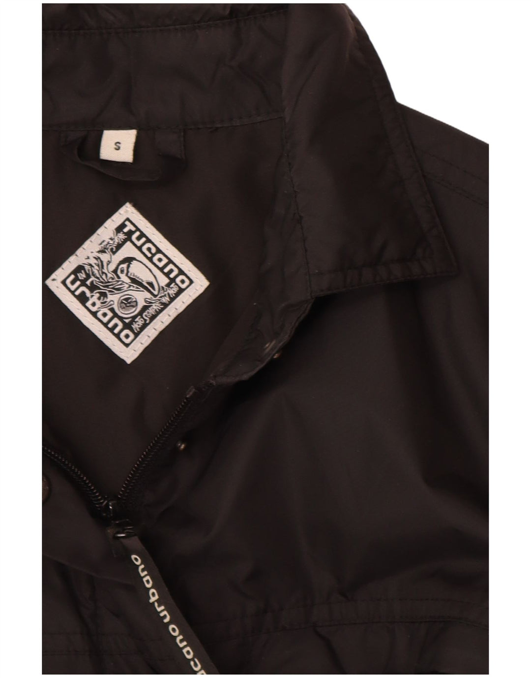 Tucano Urbano Damen Windjacke UK 10 Small Schwarz Nylon