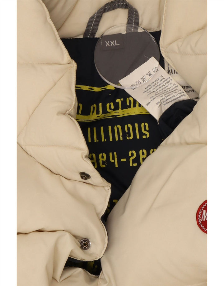 Murphy & Nye Herren Wattierte Weste UK 44 2XL Off White Polyamid