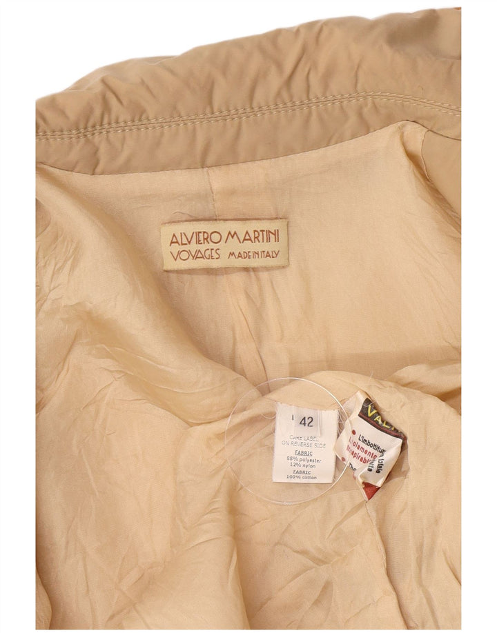 ALVIERO MARTINI Damen Voyages 4-Knopf-Blazerjacke IT 42 Mittelbeige