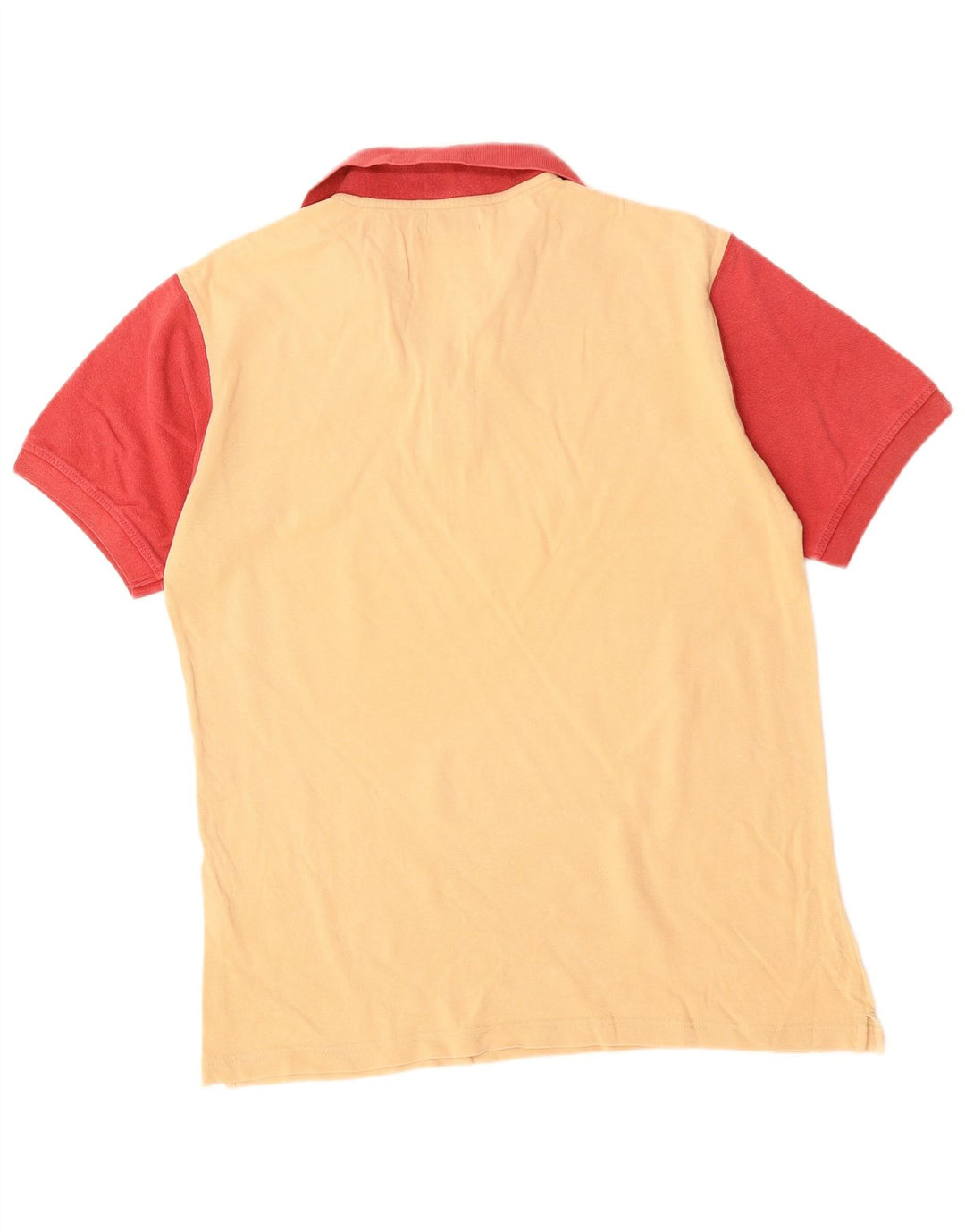 ASICS Herren-Rugby-Poloshirt aus mittelbeigefarbener Colourblock-Baumwolle