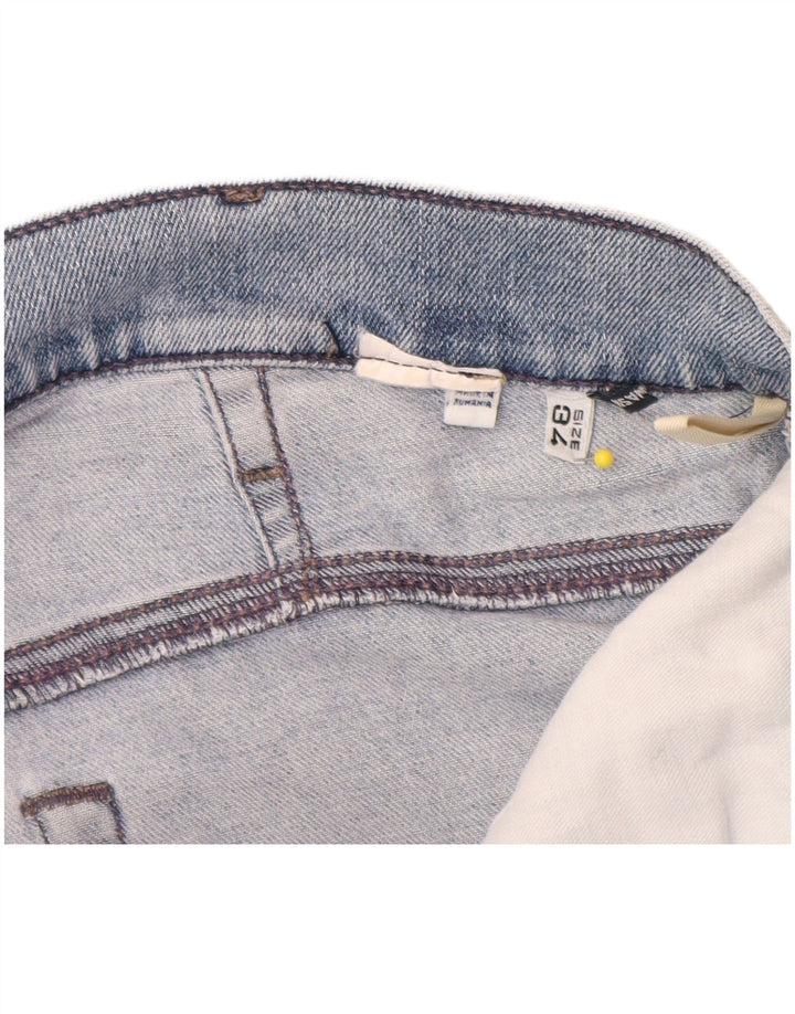 Armani Damen Straight Jeans W34 L35 Blau