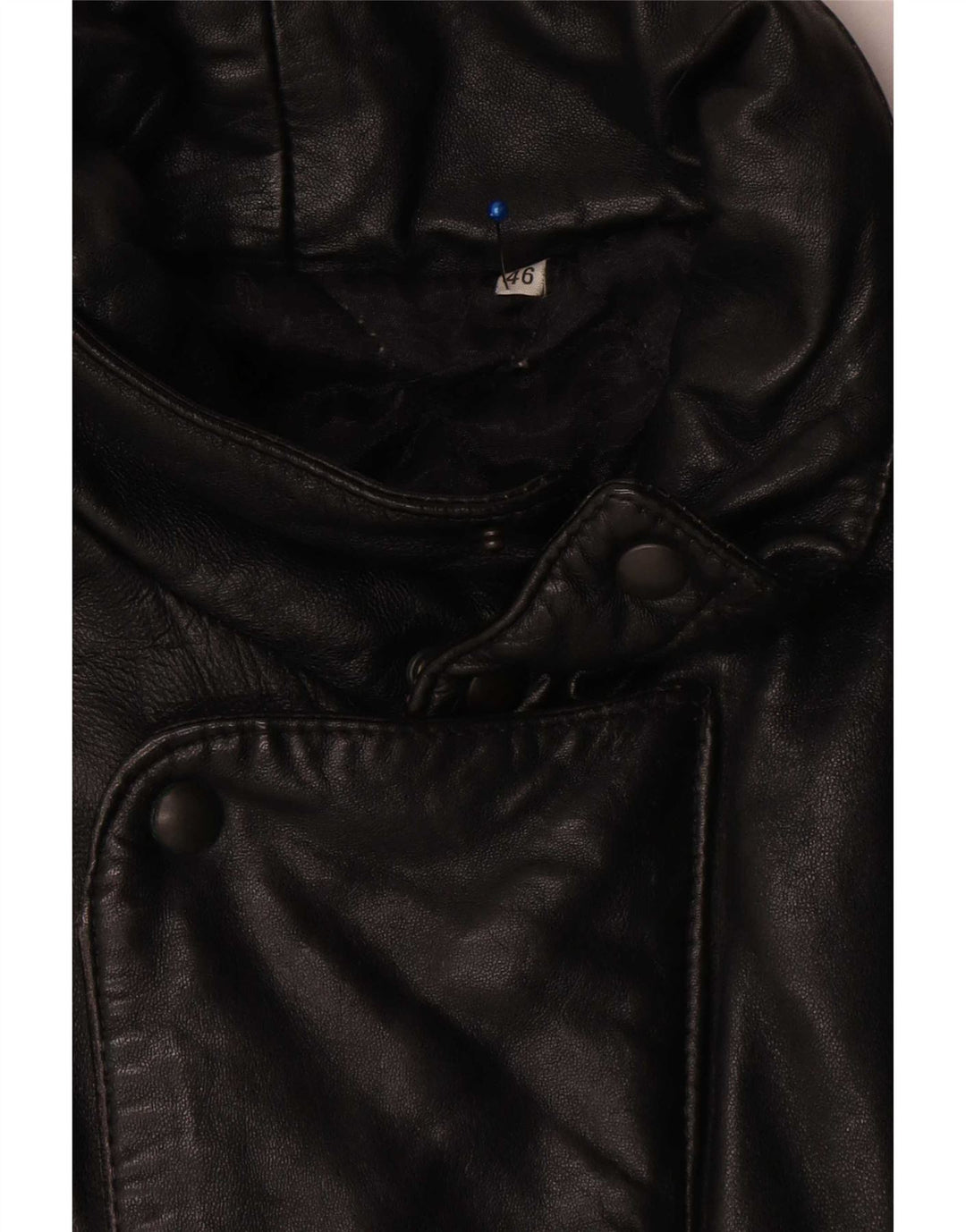 Vintage Herren Bomber Lederjacke UK 46 3XL Schwarzes Leder