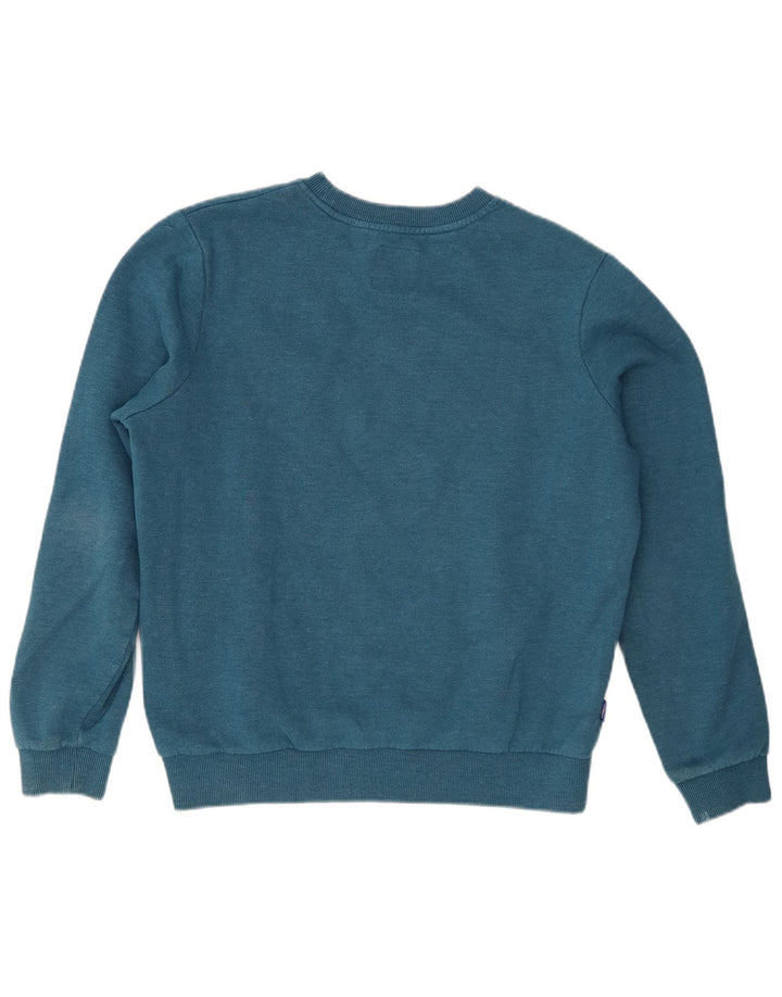 Superdry Damen-Sweatshirt mit Grafik, übergroß, Größe S, Blau, Größe 40, Baumwolle