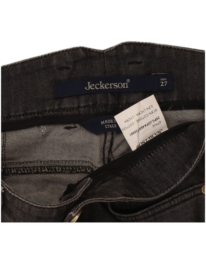 Jeckerson Damen Slim Jeans W27 L29 Schwarze Baumwolle