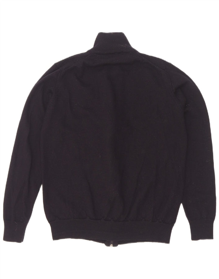 Zara Herren-Cardigan-Pullover, groß, Schwarz