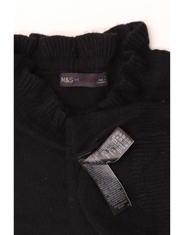 Marks & Spencer Rollkragenpullover für Damen, Gr. 40, Schwarz