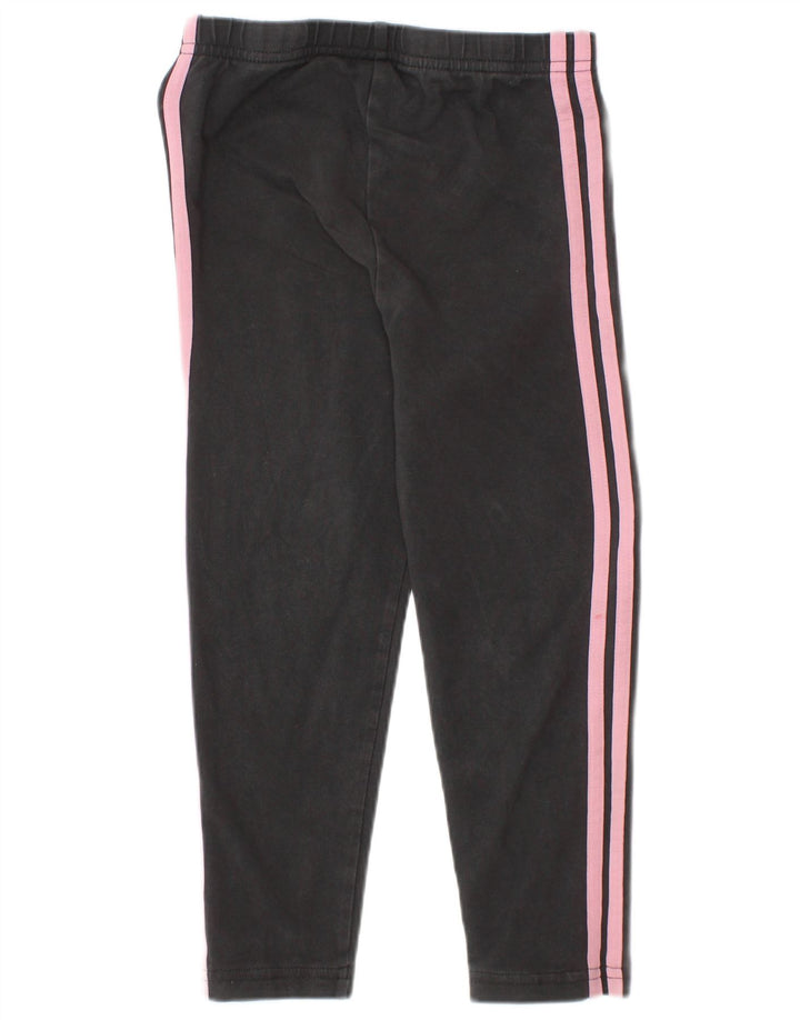 Adidas Mädchen-Leggings, 3–4 Jahre, graue Baumwolle