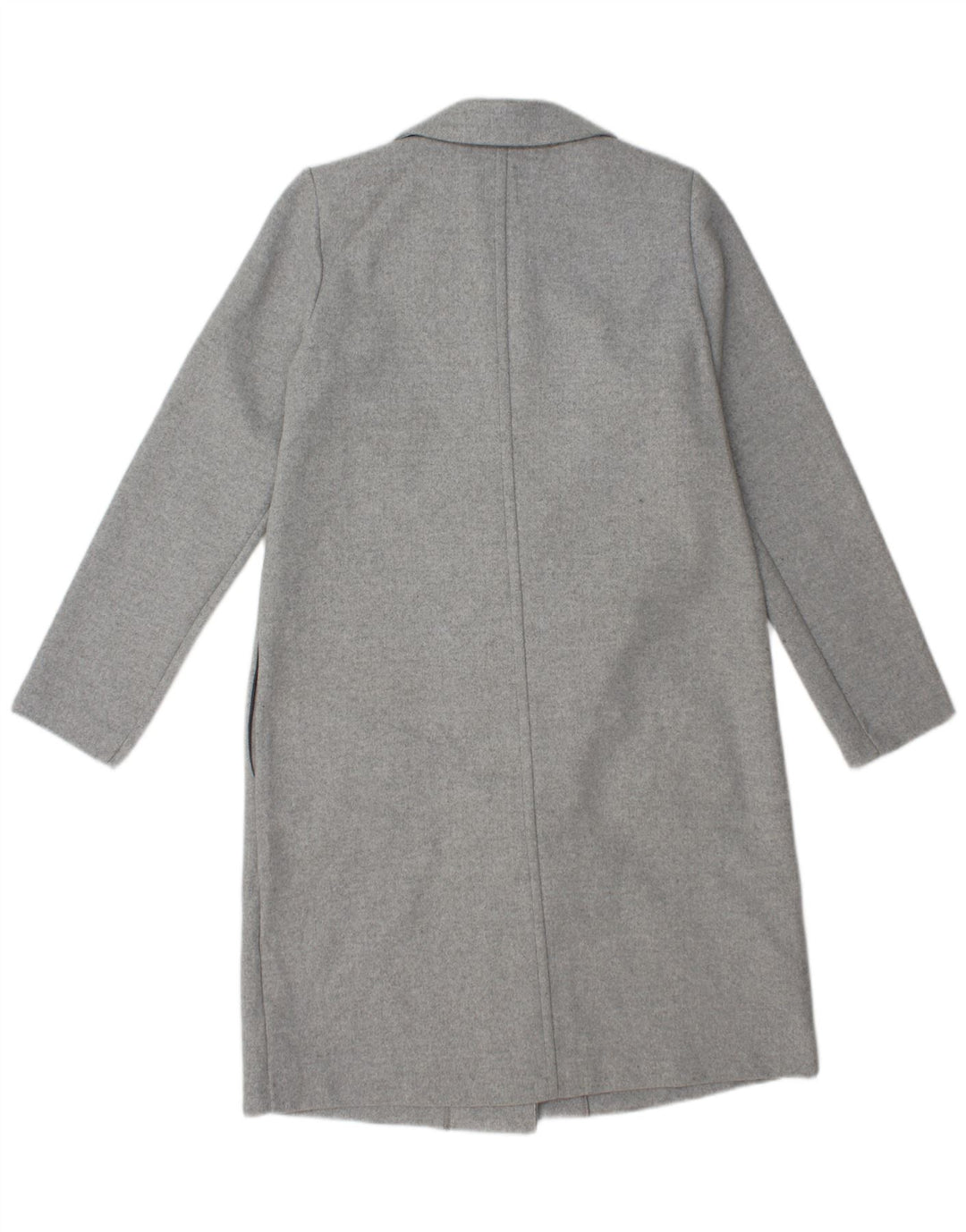 Zara Womens Open Overcoat UK 14 Mittelgraues Polyester