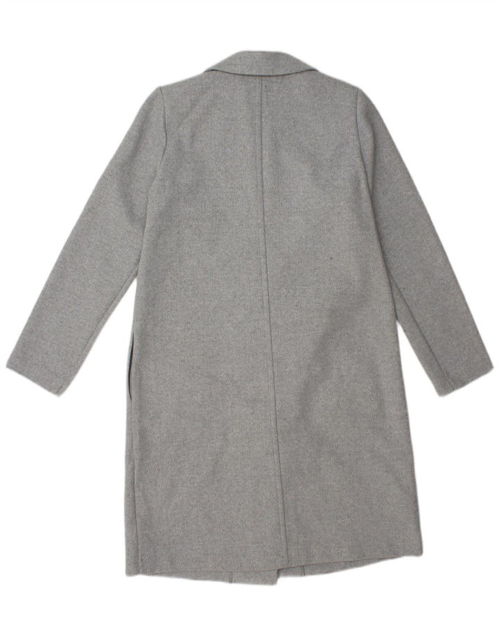 Zara Womens Open Overcoat UK 14 Mittelgraues Polyester