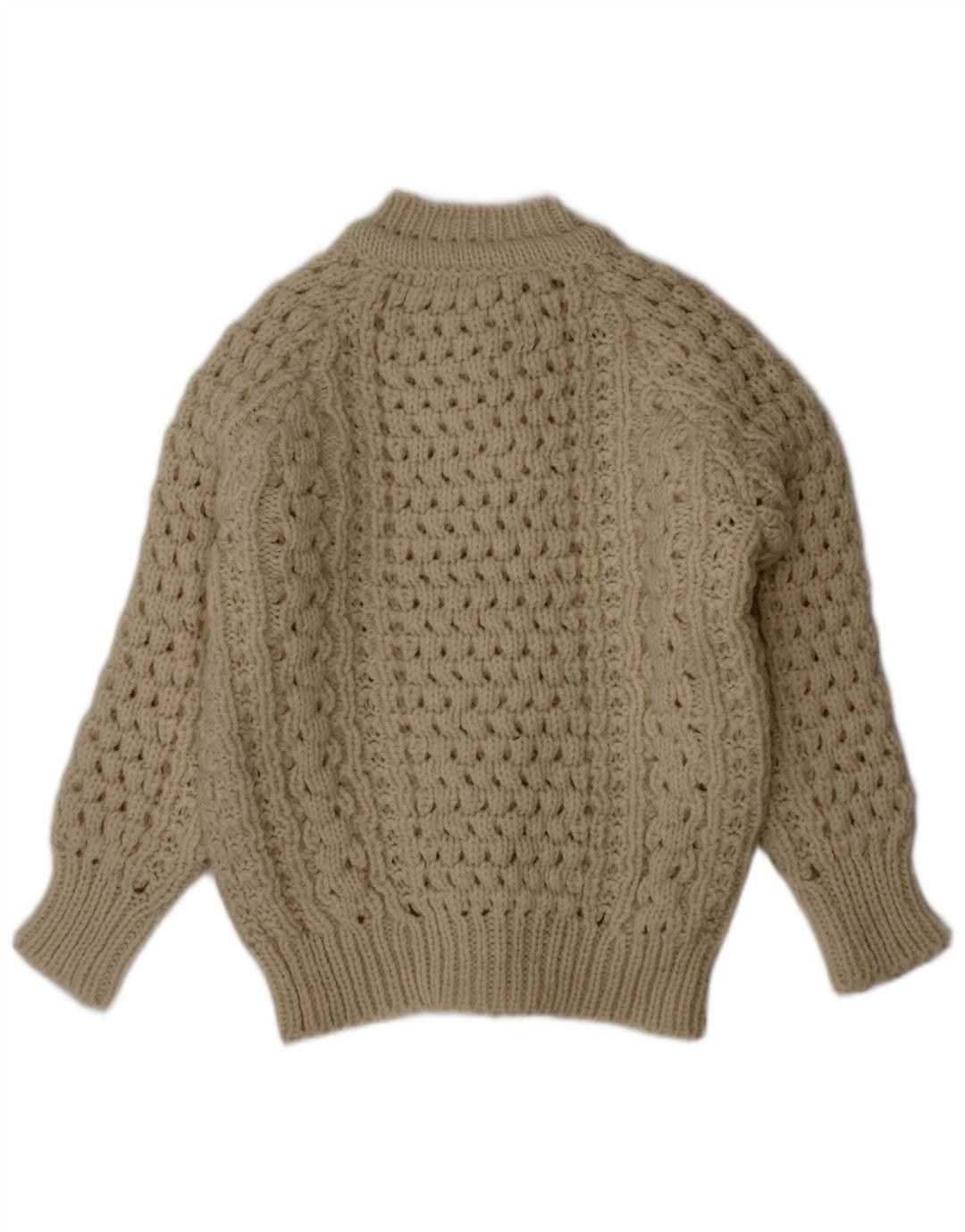Cladyknit Strickjacke für Jungen, 3–4 Jahre, beige Wolle
