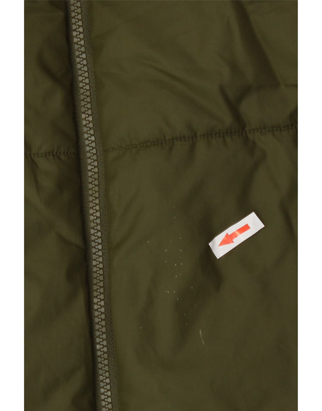 Nike Womens Graphic Reversible Wattierter Mantel UK 14 Medium Khaki Polyester