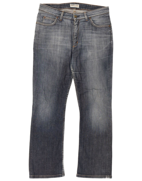 Lee Damen Cameron Bootcut Jeans W34 L28 Blaue Baumwolle
