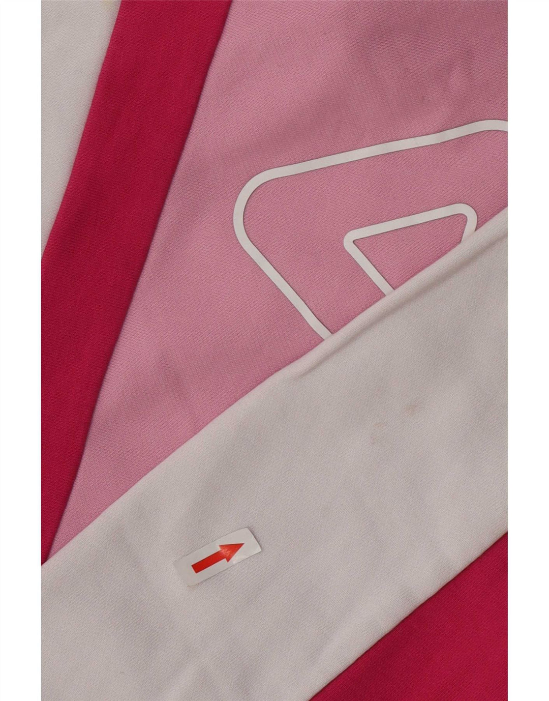 Fila Damen-Pullover, übergroßer Crop-Sweatshirt, Gr. 16, Größe L, Weiß, Farbblock