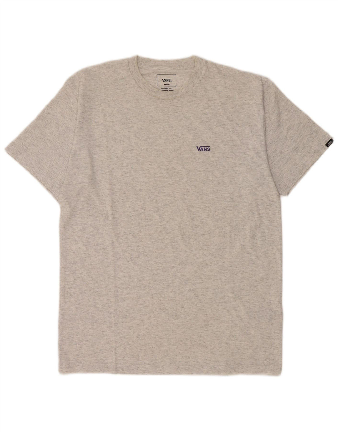 Vans Herren-T-Shirt mit klassischer Passform, mittelgrau gefleckte Baumwolle