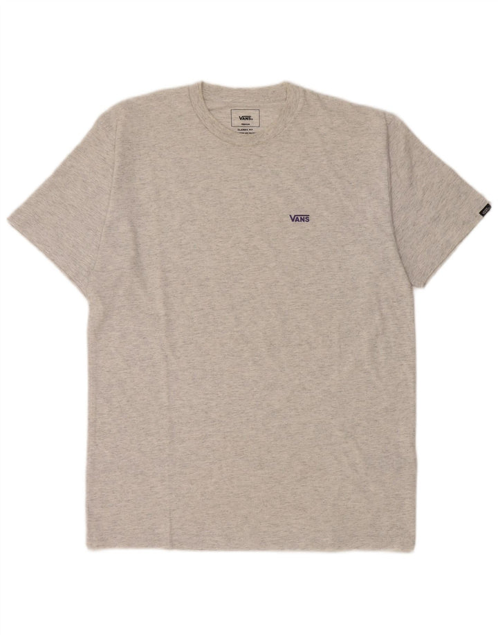Vans Herren-T-Shirt mit klassischer Passform, mittelgrau gefleckte Baumwolle