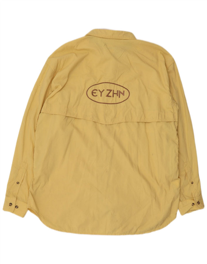 The North Face Herren-Grafikhemd, großes gelbes Nylon