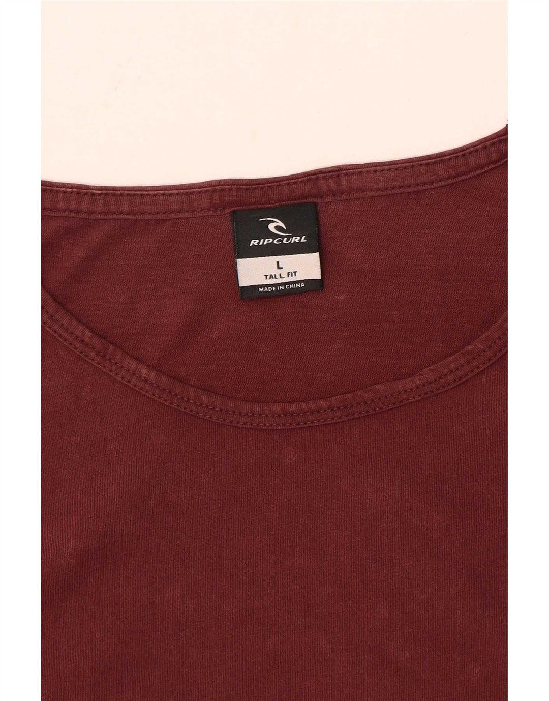 Rip Curl Herren-T-Shirt-Oberteil, groß, Burgunderrot