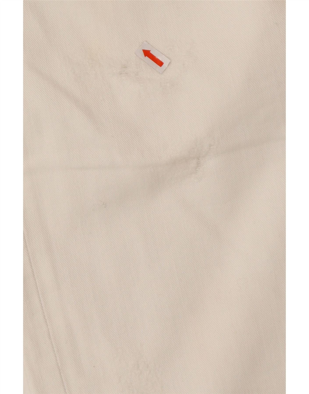 ZU ELEMENTS Damen Distressed Straight Jeans W32 L34 Weiße Baumwolle