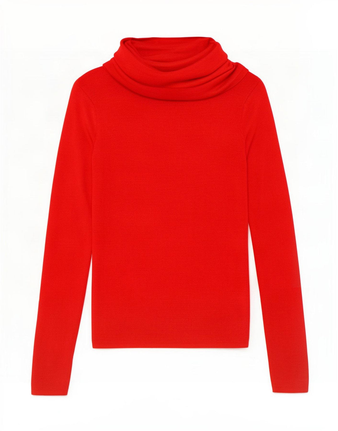 Rollkragenpullover für Damen von Zara, Gr. 8, Rot