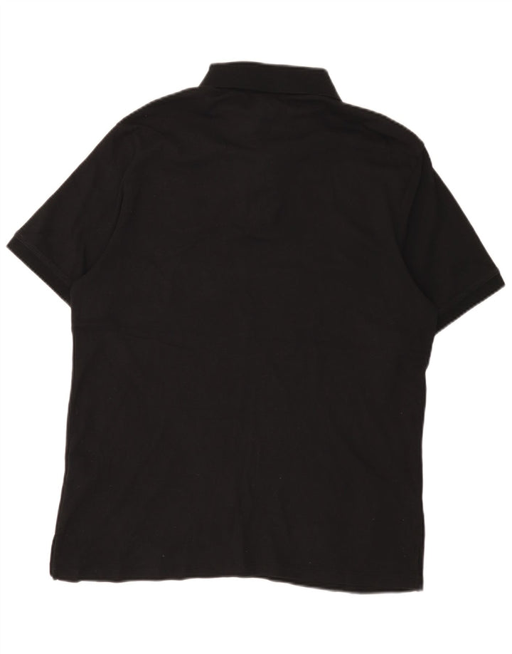 Dkny Herren-Poloshirt, groß, schwarze Baumwolle