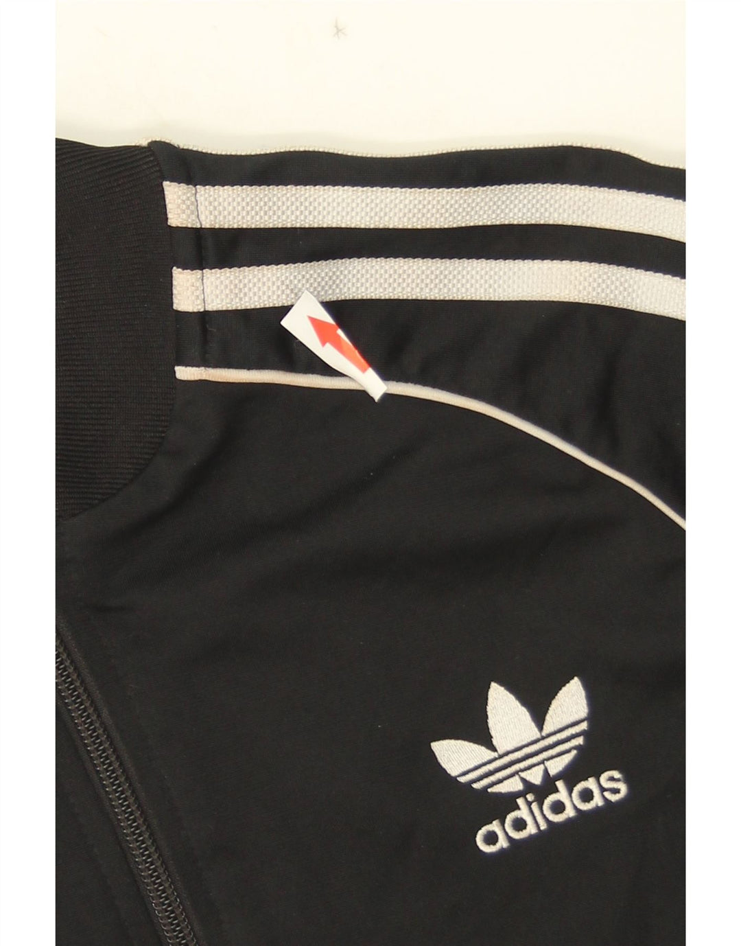 Adidas Jungen Trainingsanzug Top Jacke 11-12 Jahre Schwarzes Polyester