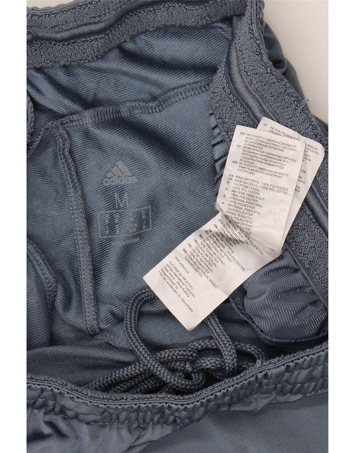 ADIDAS Mens Tracksuit Trousers Medium  Blue Polyester