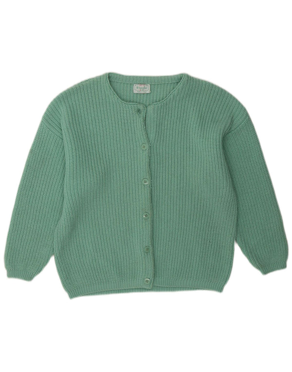 Benetton Damen Cardigan Pullover UK 16 Large Green