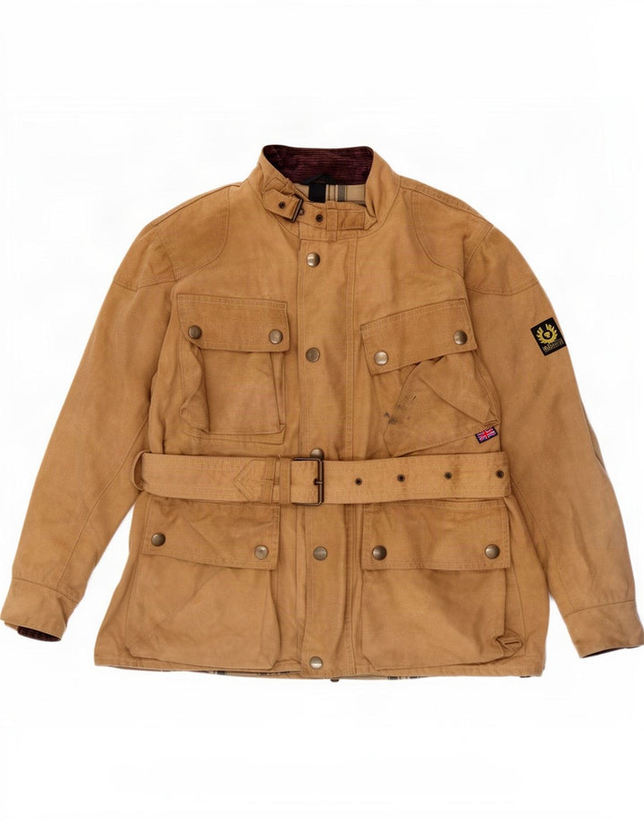 Belstaff Herrenjacke aus gewachster Baumwolle, Größe 40, Braun