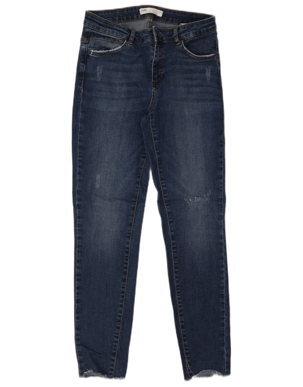Zara Damen Skinny Jeans EU 40 Medium W30 L28 Blaue Baumwolle