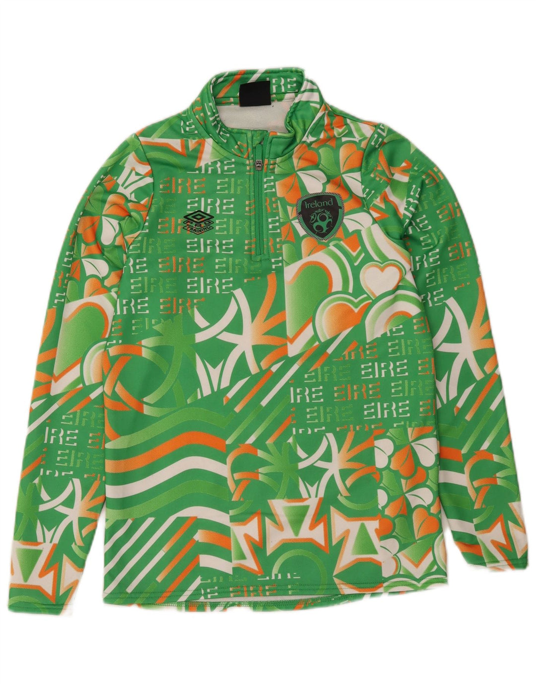 Umbro Mädchen-Trainingsanzug mit grafischem Pullover, 11–12 Jahre, Größe L, Grün