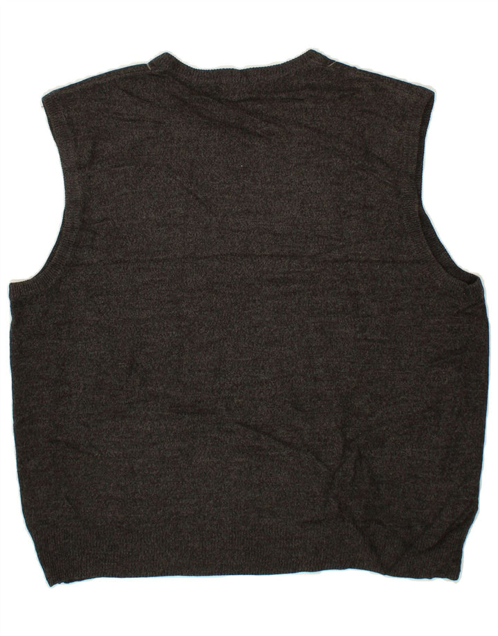 DOCKERS Mens Vest Tank Top Large Grey Check Acrylic Vintage Dockers and Second-Hand Dockers from Messina Hembry 