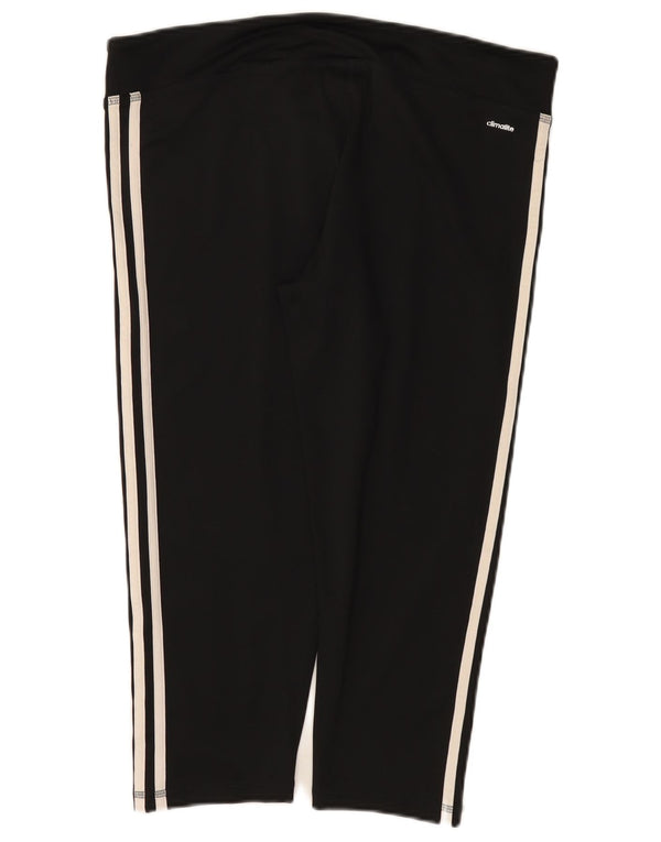 Adidas Damen Climalite Capri Leggings UK 20/22 XL Schwarz Polyester