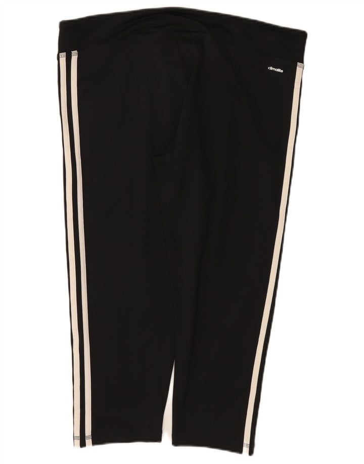 Adidas Damen Climalite Capri Leggings UK 20/22 XL Schwarz Polyester