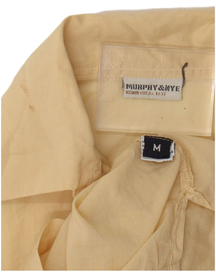 Murphy & Nye Damen-Pulloverhemd mit 3/4-Ärmeln, UK 14, mittelgelb, Baumwolle