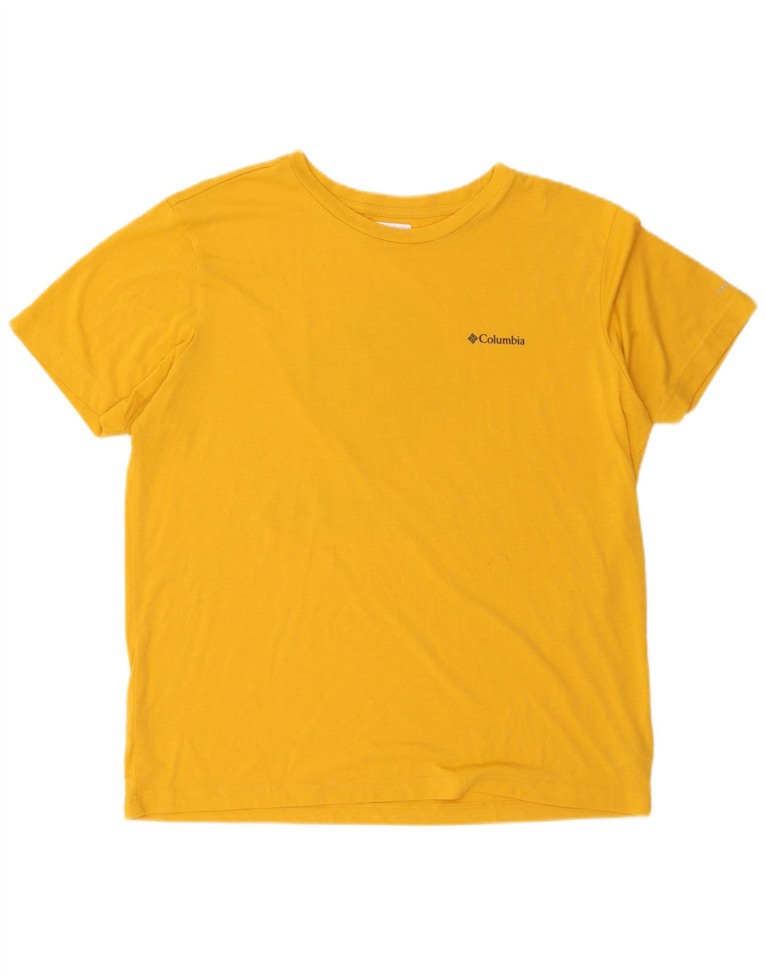 Columbia Herren Grafik T-Shirt Top XL Gelb Polyester