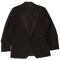 Gemelli Herren-Blazer mit 1 Knopf, UK 42, XL, schwarze Wolle