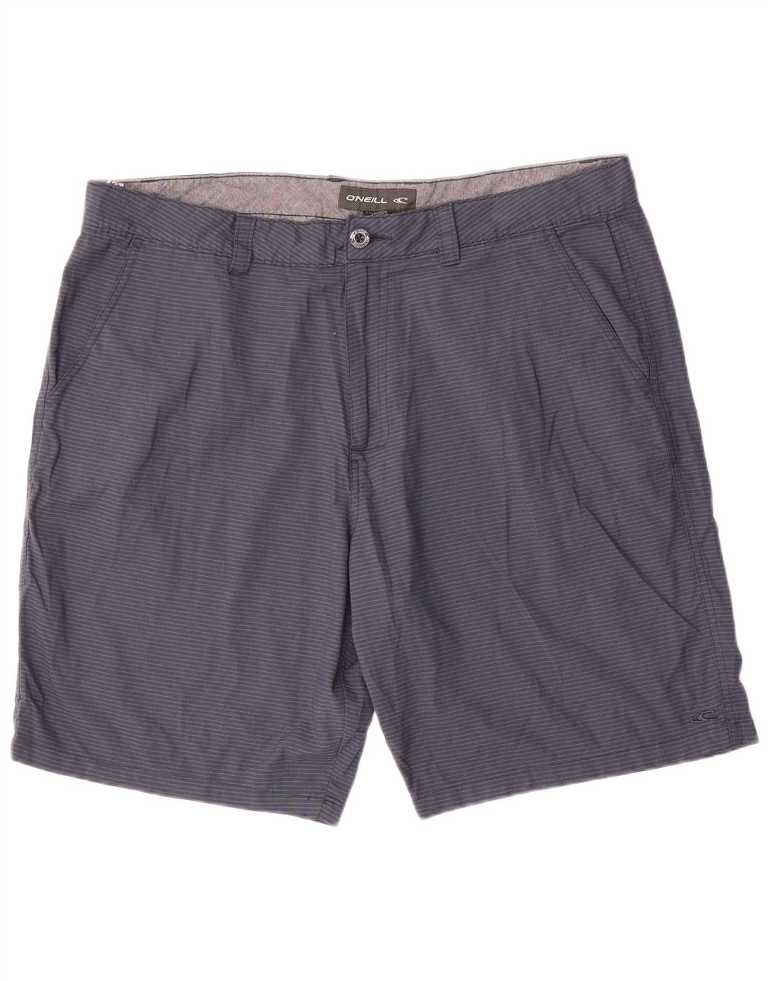 O'Neill Herren-Chinoshorts W38 XL Marineblaues Nadelstreifen-Polyester