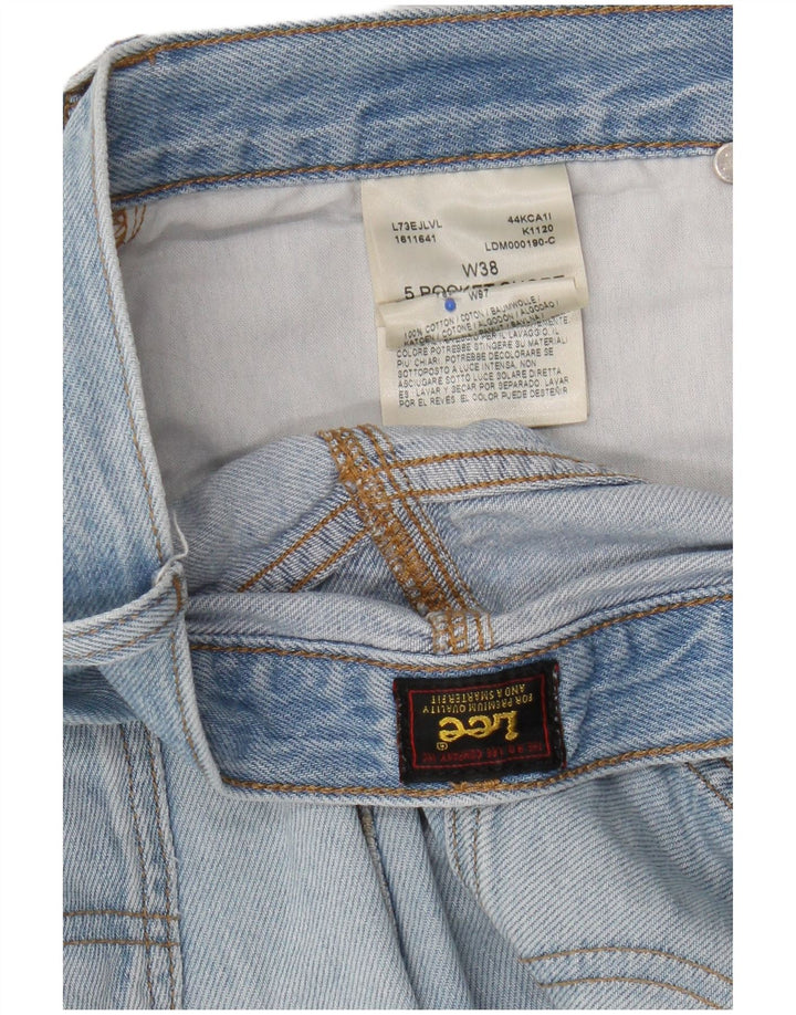 Lee Herren Jeansshorts W38 XL Blaue Baumwolle