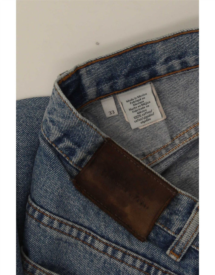 Calvin Klein Herren Straight Jeans W33 L31 Blaue Baumwolle